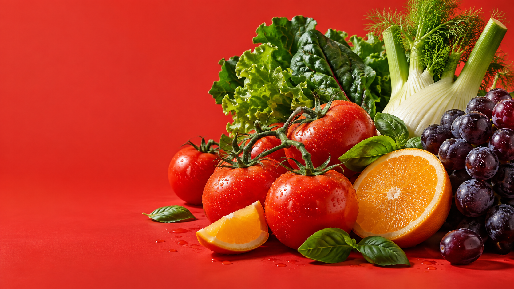 Composizione illustrativa di ortofrutta Agriroma